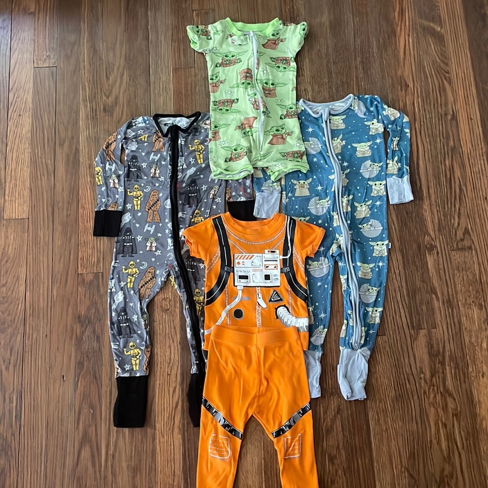 Star Wars PJs! 18-24 month, 2 Little Sleepies, 1 Old Navy, 1 Star Wars